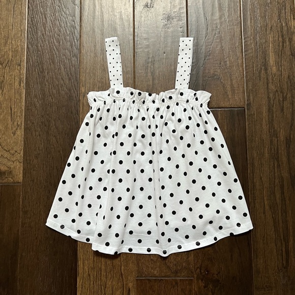Zara Girls polka dot cotton Retro sleeveless top size 9 - Picture 2 of 12